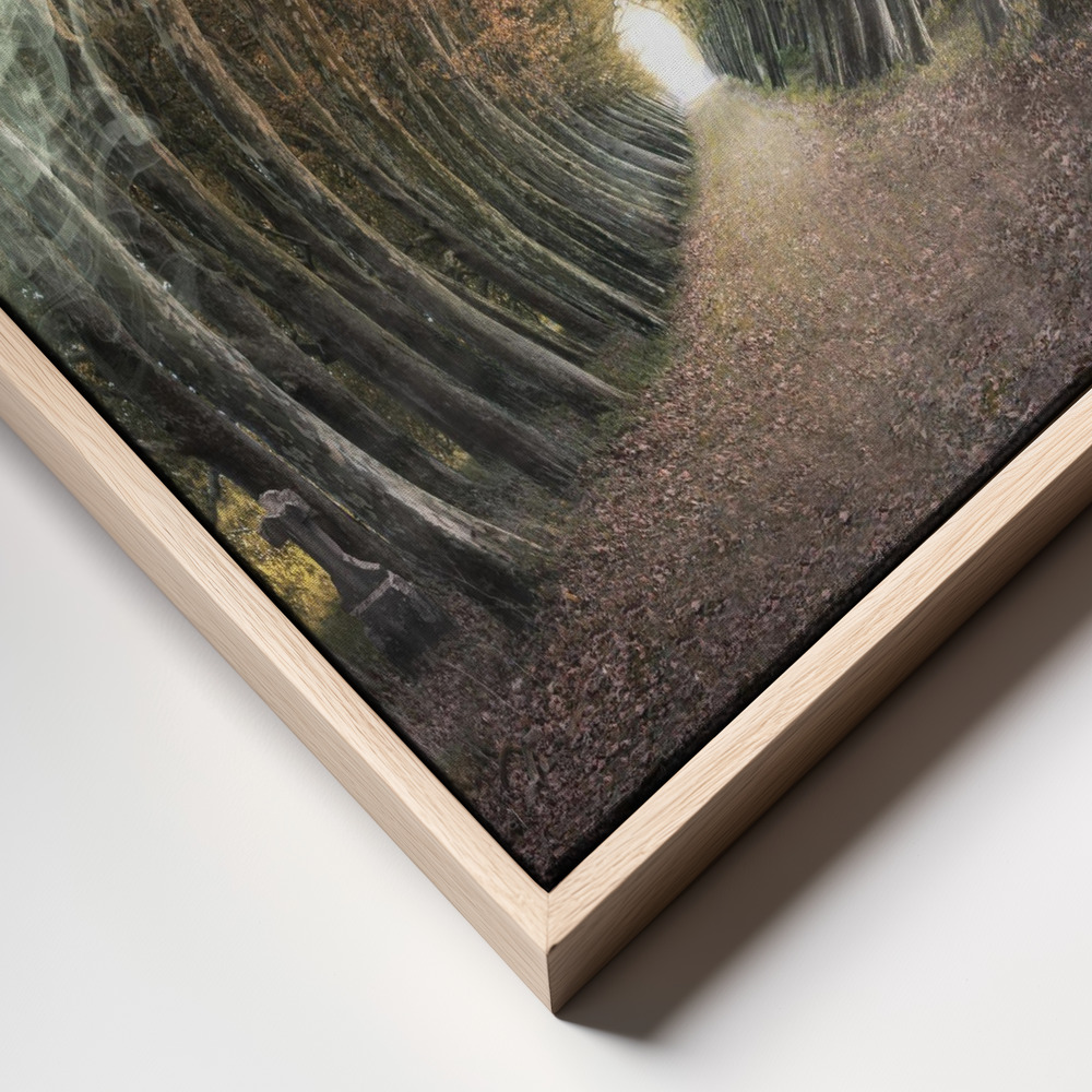 Canvas schilderi - Alone frame close up - natuurlijk frame