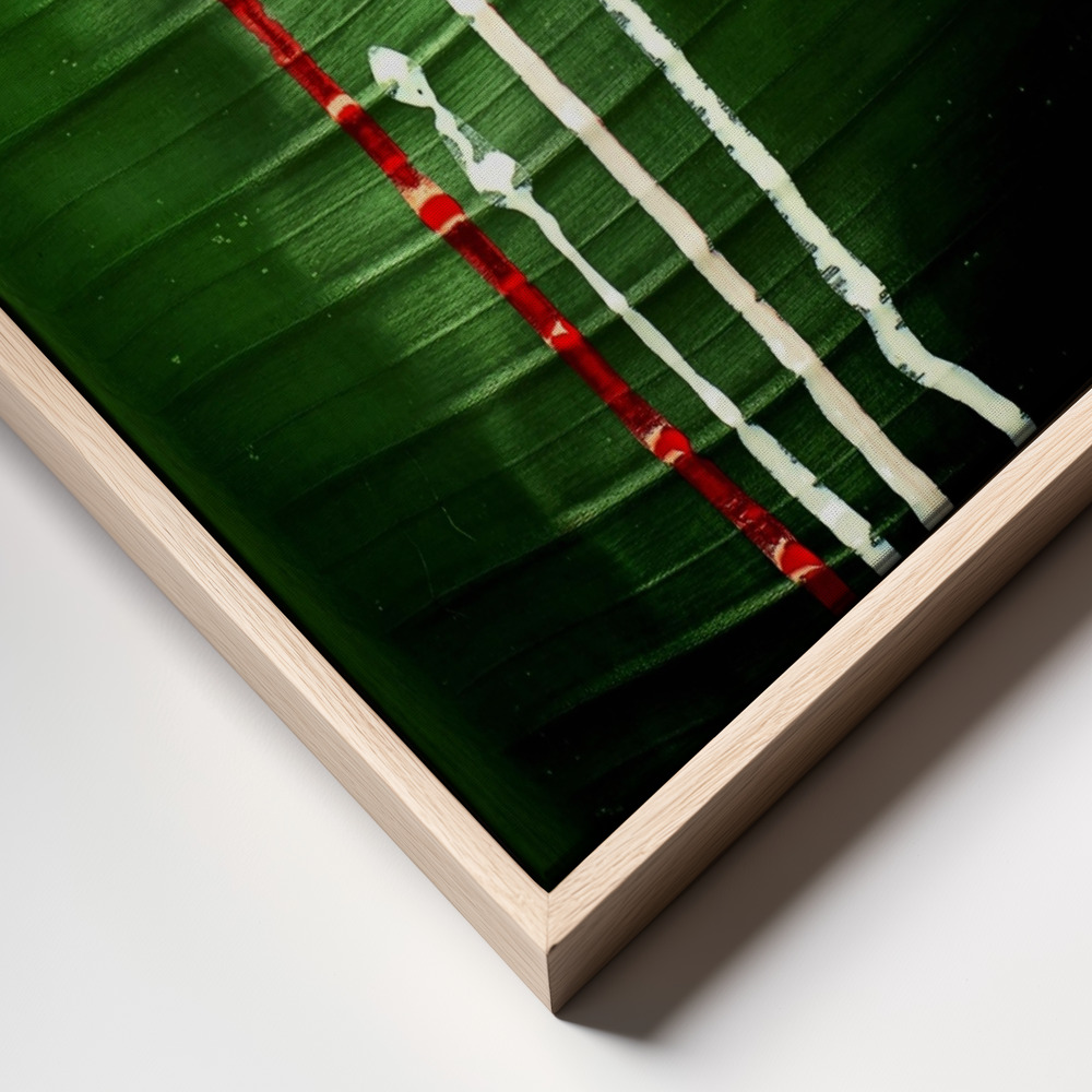 Canvas print - Mysterious Eye frame close up - natural frame