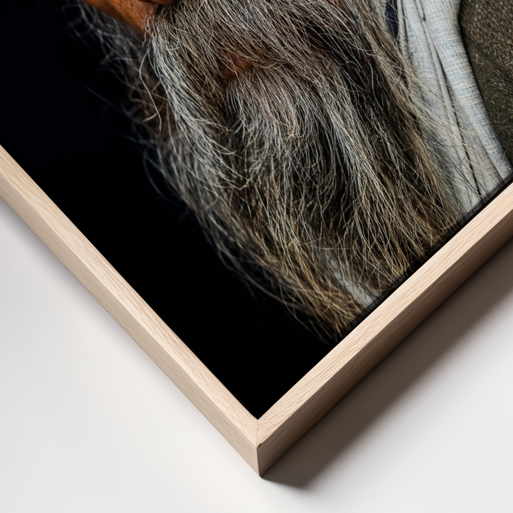 Canvas print - Portrait of a Sadhu... frame close up
