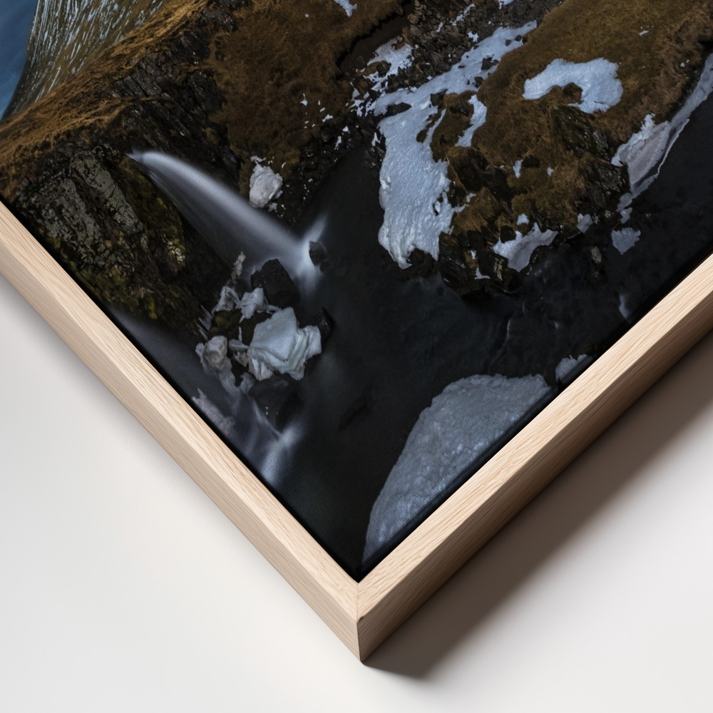 Canvas schilderi - Magic Night frame close up - natuurlijk frame