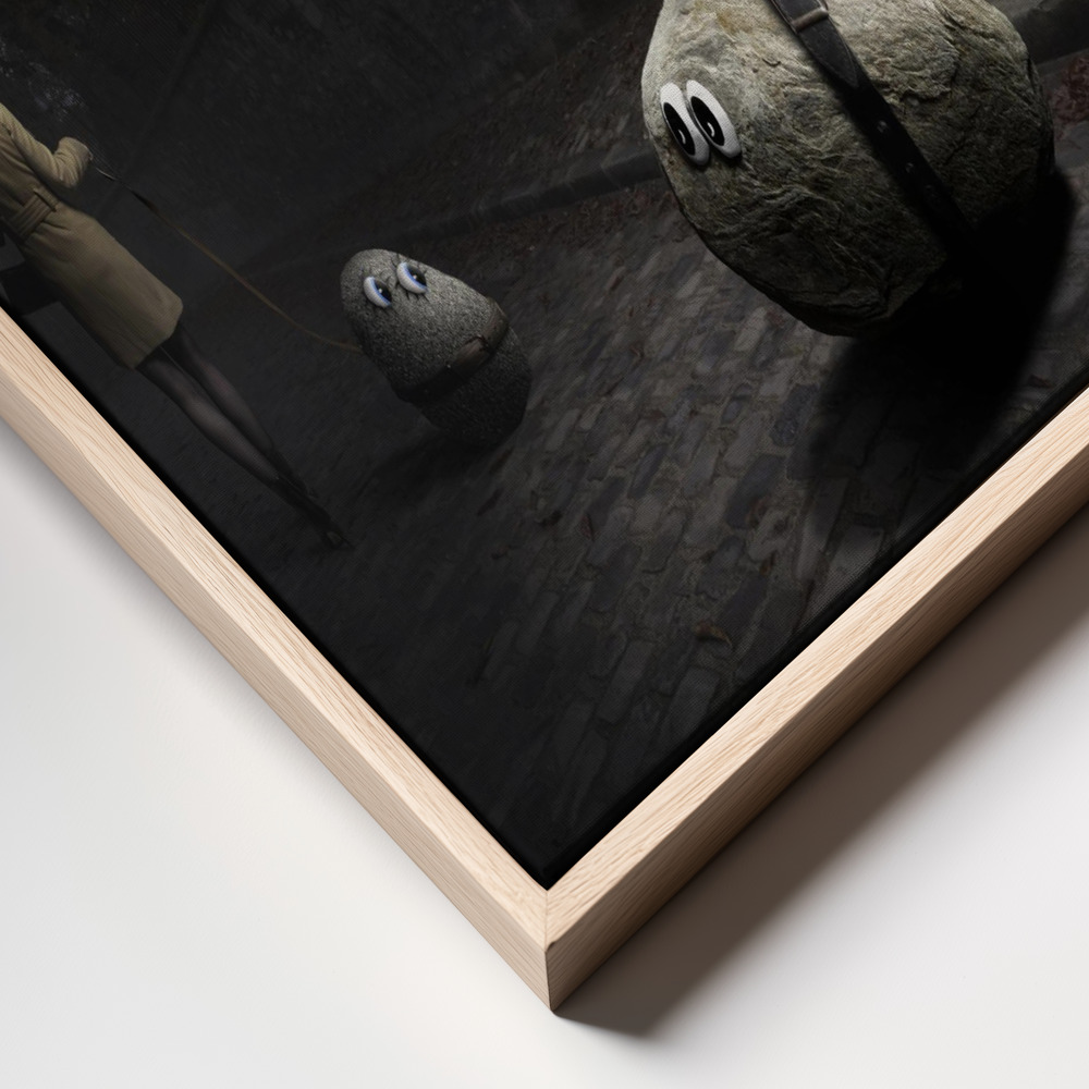 Canvas print - Rocks Have Feelings Too frame close up
