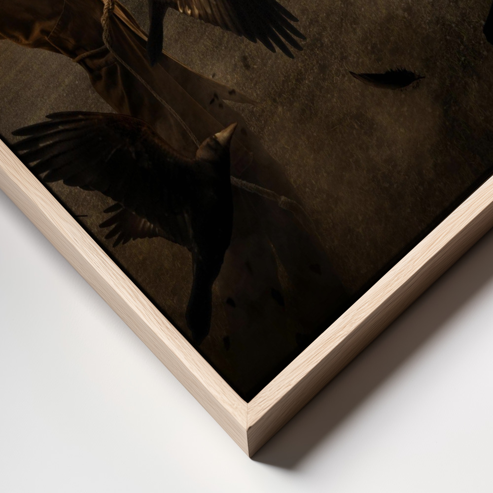 Canvas print - Jack-o'-Scarecrow frame close up