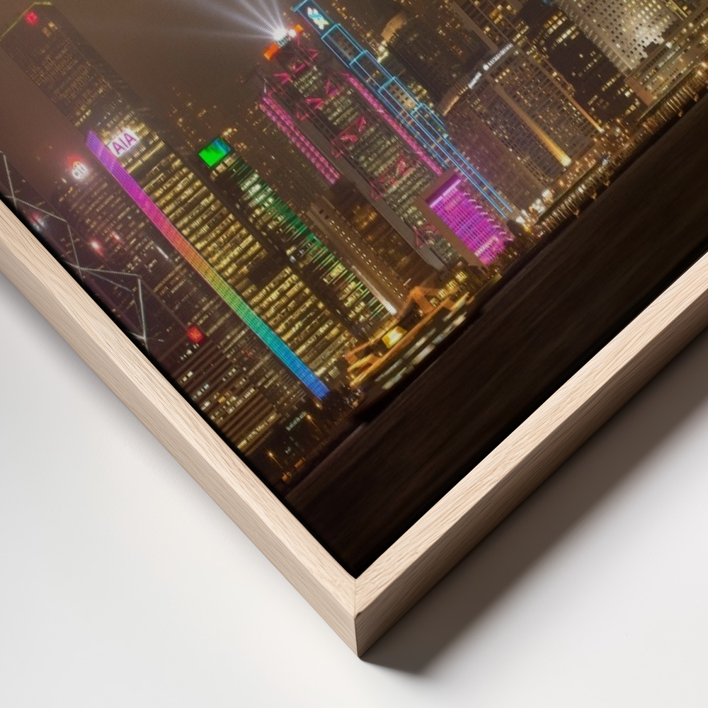 Canvas print - Hong Kong Island frame close up