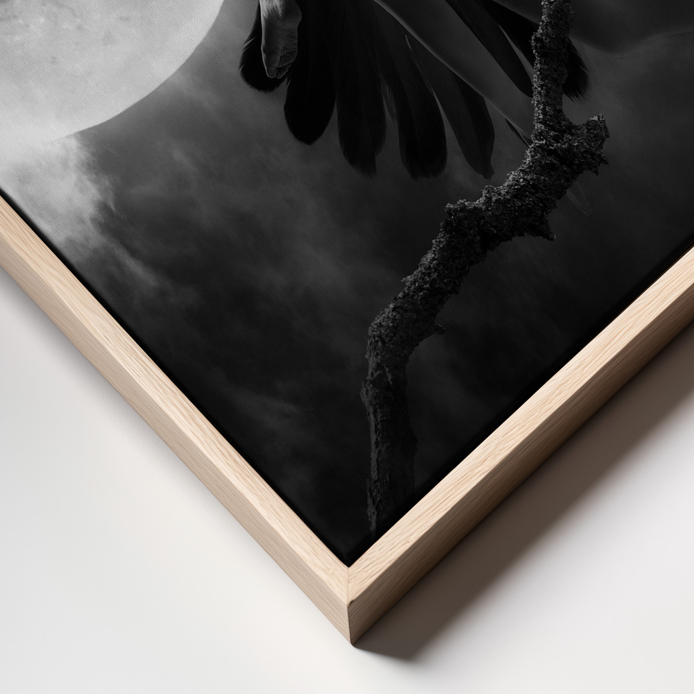 Canvas print - Raven Dance frame close up