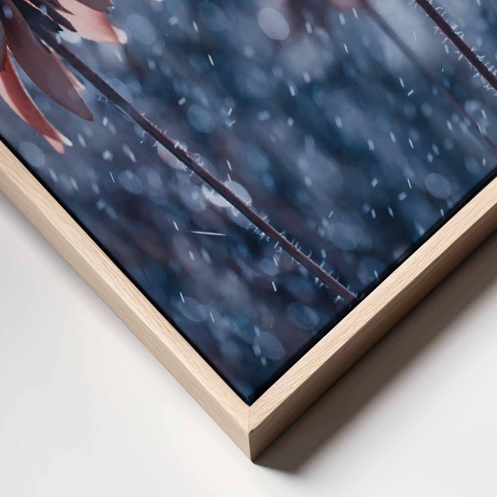 Canvas print - La Fraicheur d'un Matin d'été frame close up