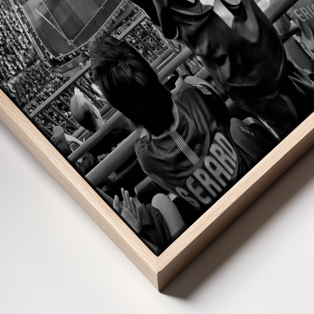 Canvas print - Cathedral of Football frame close up