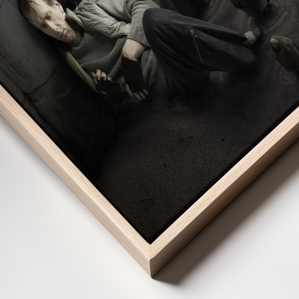 Canvas schilderi - Sinking frame close up - natuurlijk frame