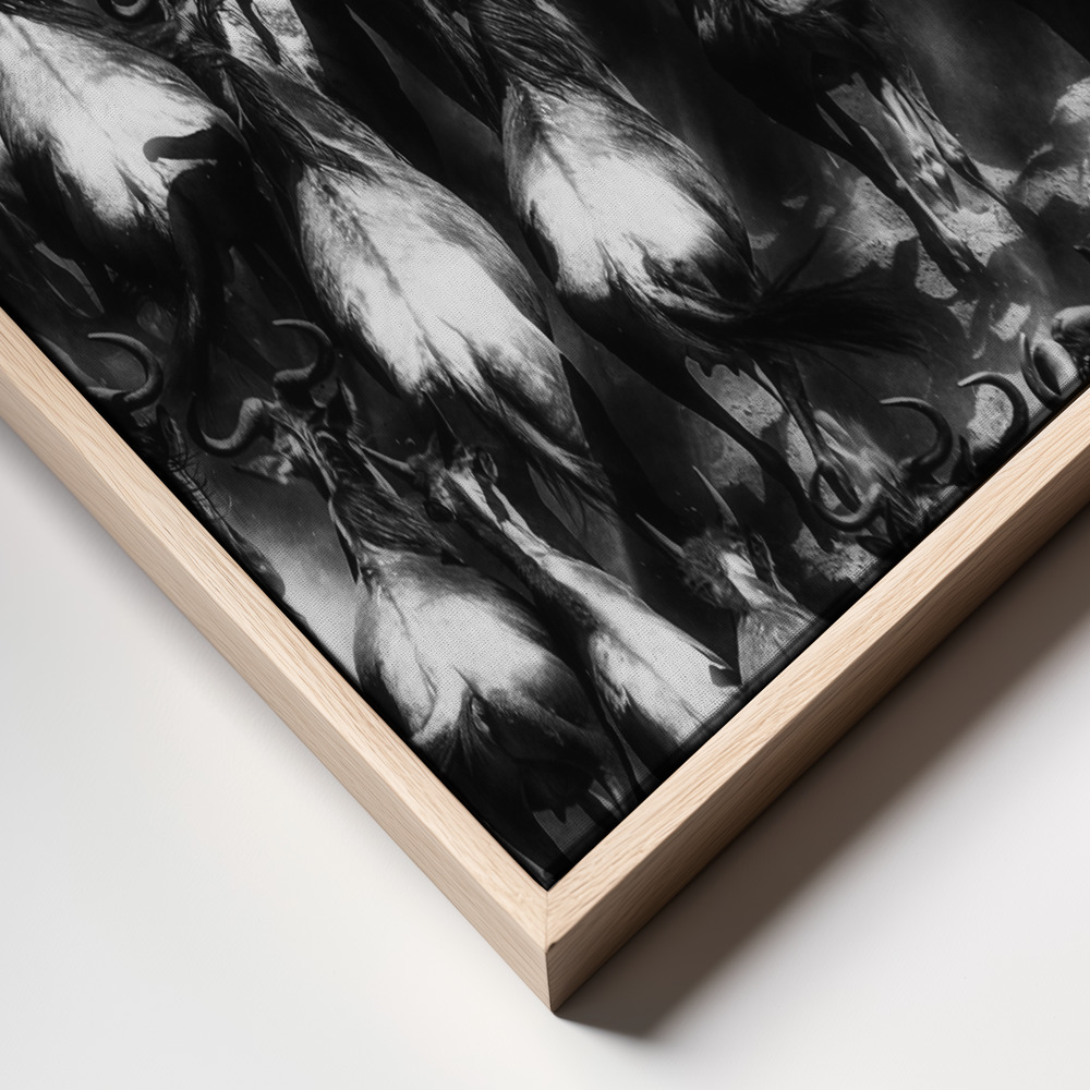 Canvas schilderi - Great Escape frame close up - natuurlijk frame