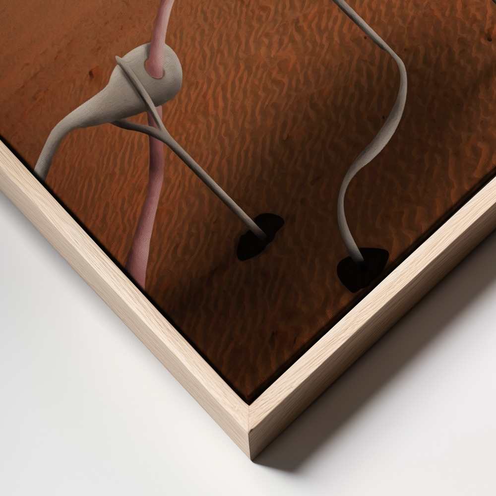 Canvas print - A Tribute to Salvdor Dalì frame close up