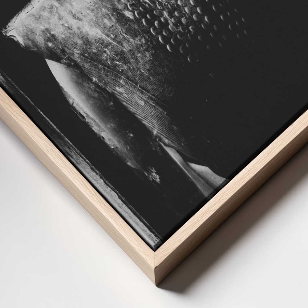 Canvas print - Trapped frame close up - natural frame