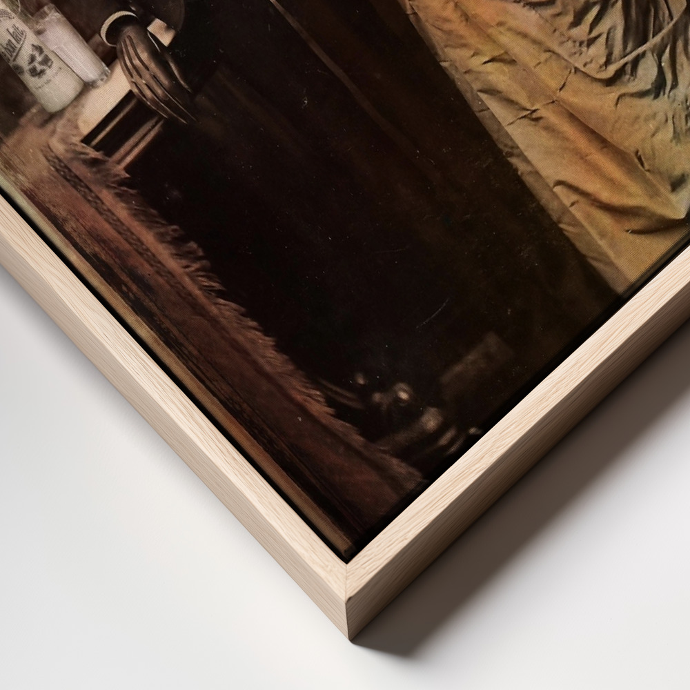 Canvas print - Cat Couple frame close up