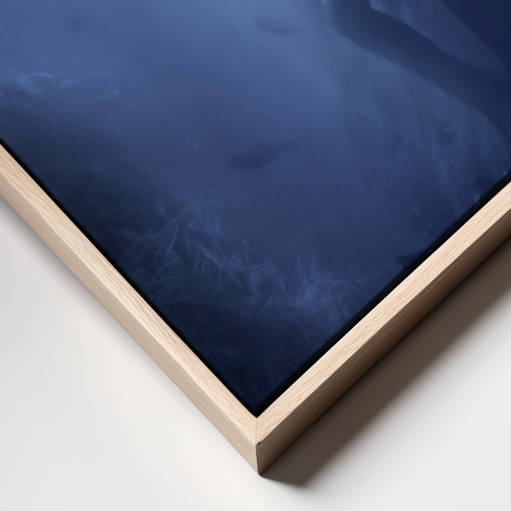 Canvas print - Blues frame close up