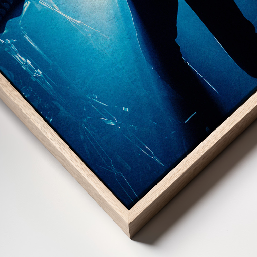 Canvas print - Blue ray frame close up