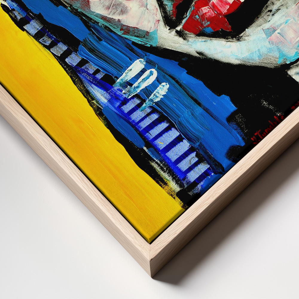 Canvas print - Magdalena or waiting room frame close up - natural frame