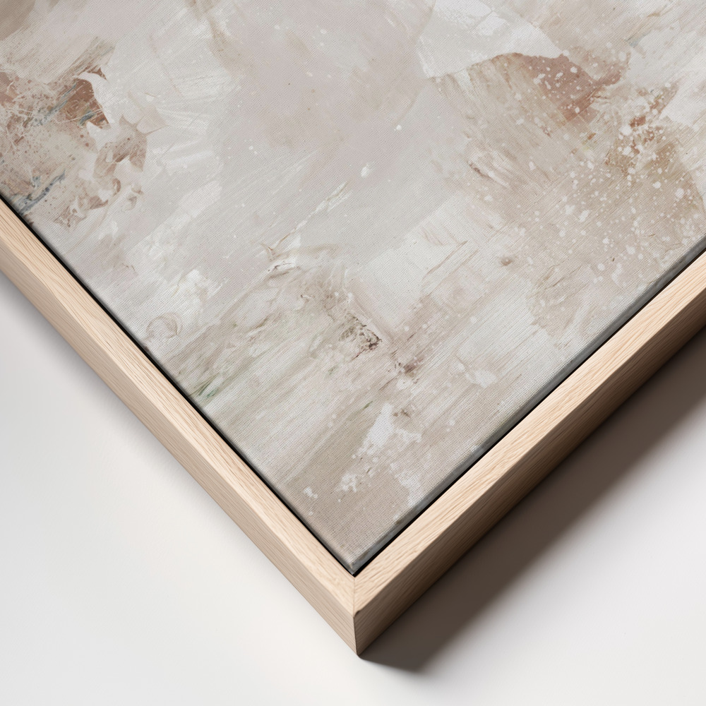 Canvas print - Stream frame close up - natural frame