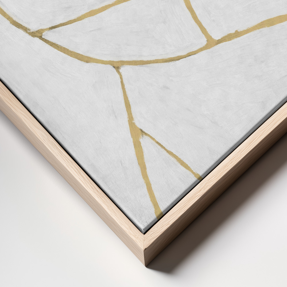 Canvas print - Delight frame close up - natural frame