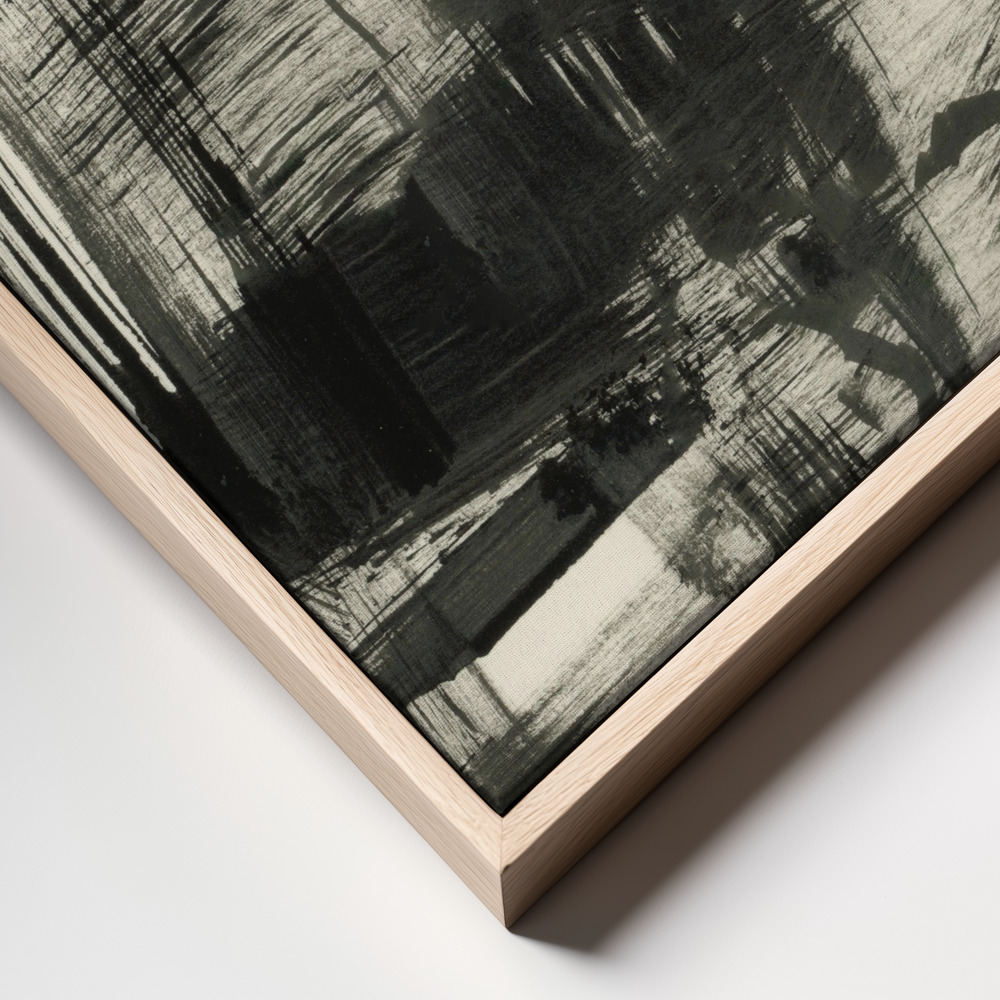 Lienzo - Market primer plano del marco - marco natural