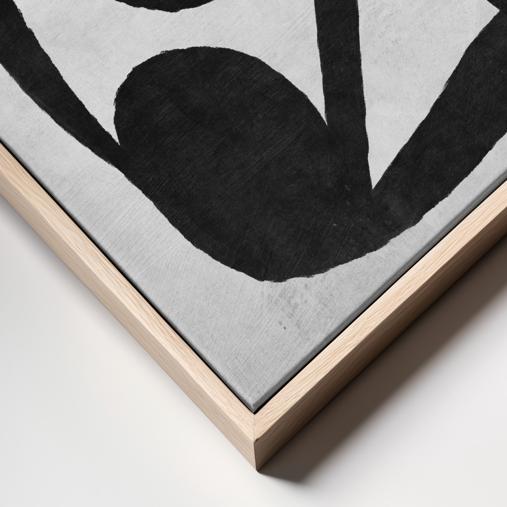 Canvas print - Abstract Melody frame close up - natural frame