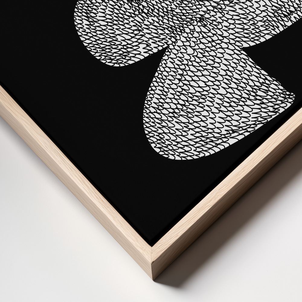 Canvas print - Craft frame close up - natural frame