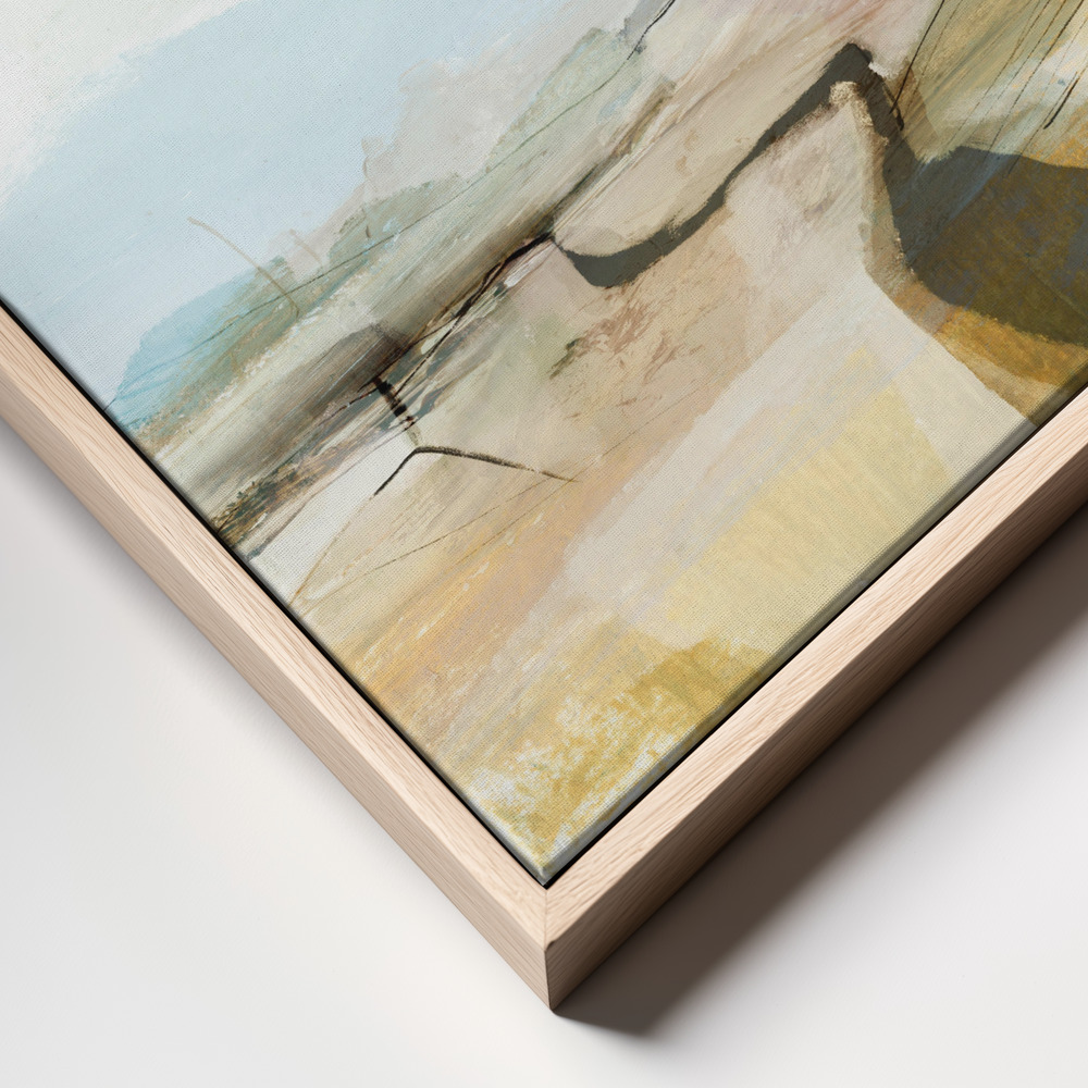 Canvas print - Countryview frame close up - natural frame