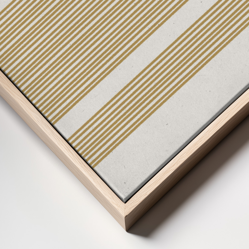 Canvas print - Harmony in Lines frame close up - natural frame