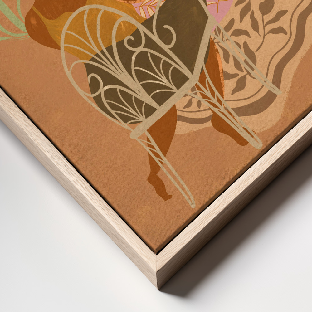 Stampe su tela - We Meet Again primo piano della cornice - cornice naturale