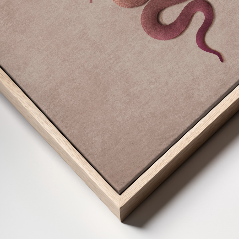Canvas print - Serpent Radiance frame close up - natural frame