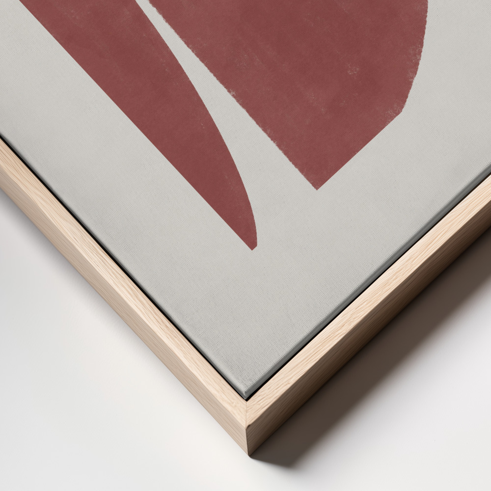 Stampe su tela - Rustic Harmony primo piano della cornice - cornice naturale