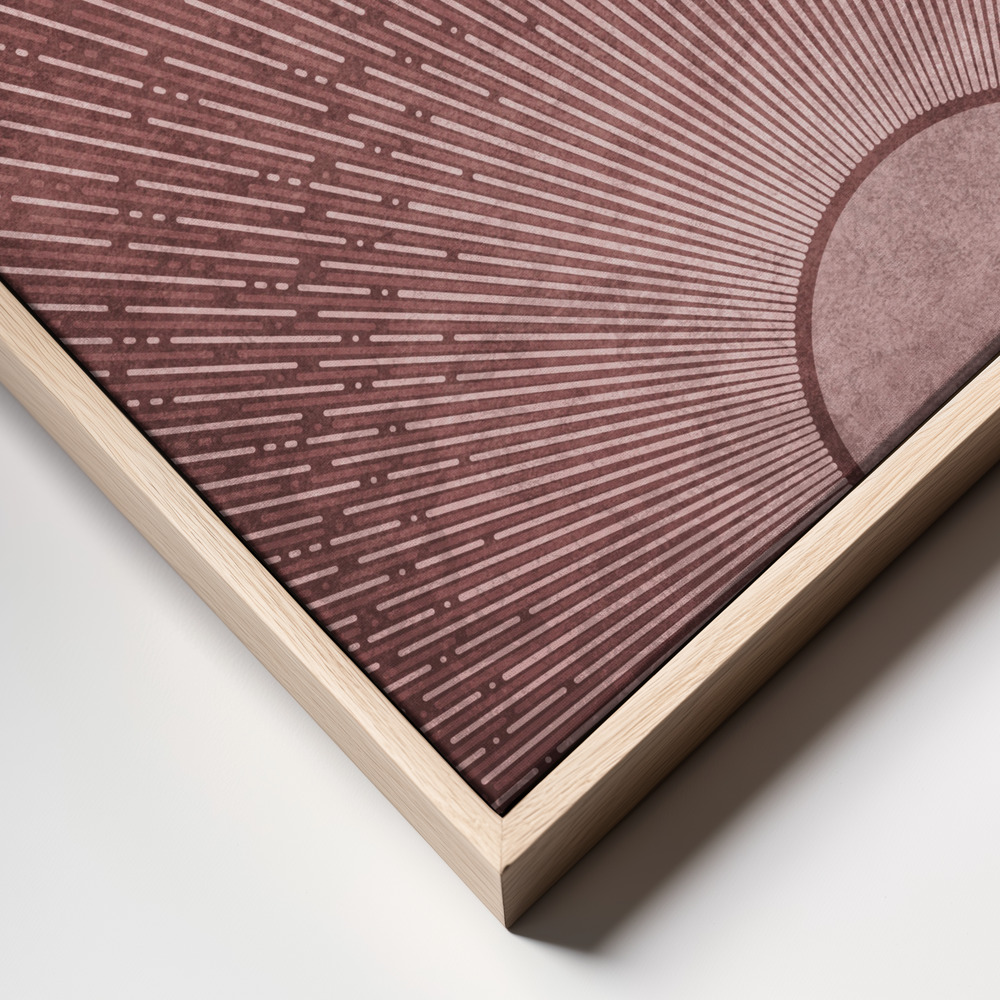 Stampe su tela - Radiant Horizon primo piano della cornice - cornice naturale