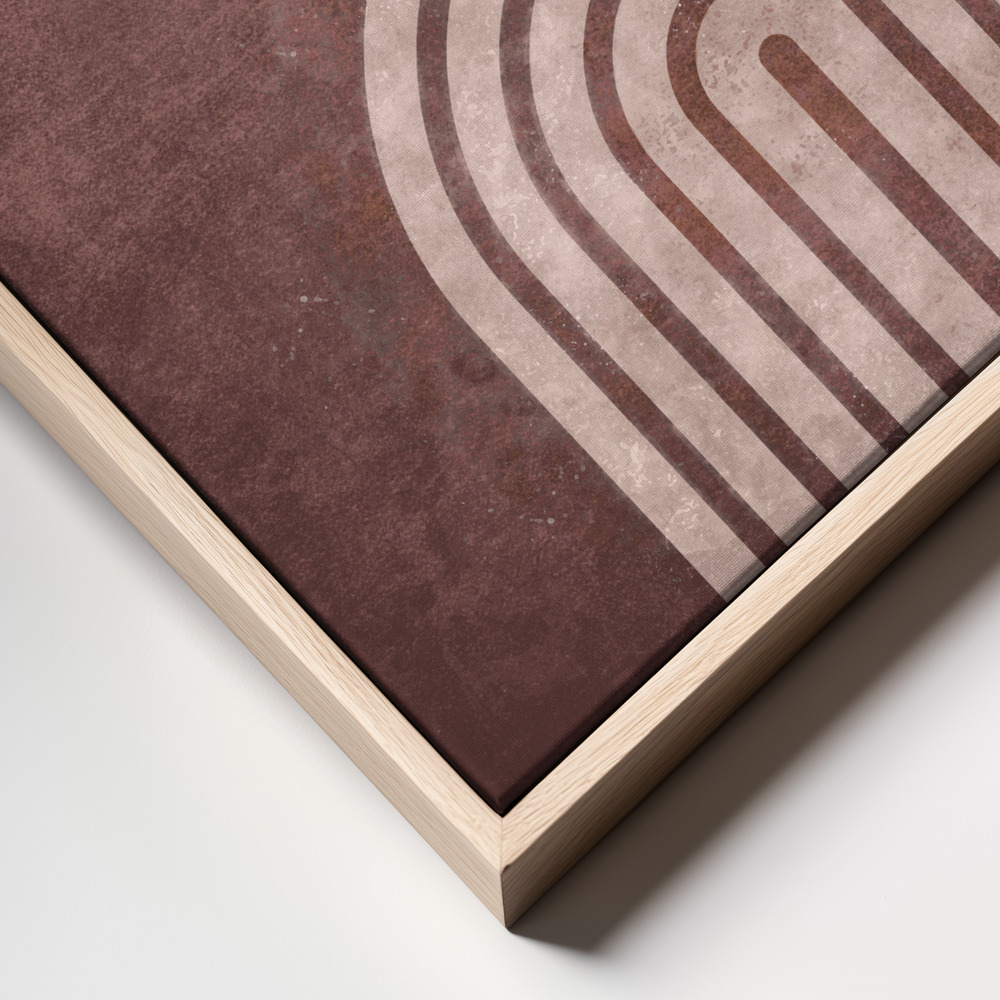 Stampe su tela - Serene Symmetry primo piano della cornice - cornice naturale