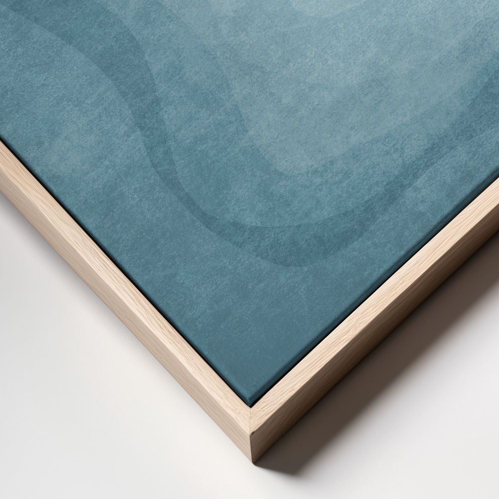 Canvas print - Whale Serenade frame close up - natural frame