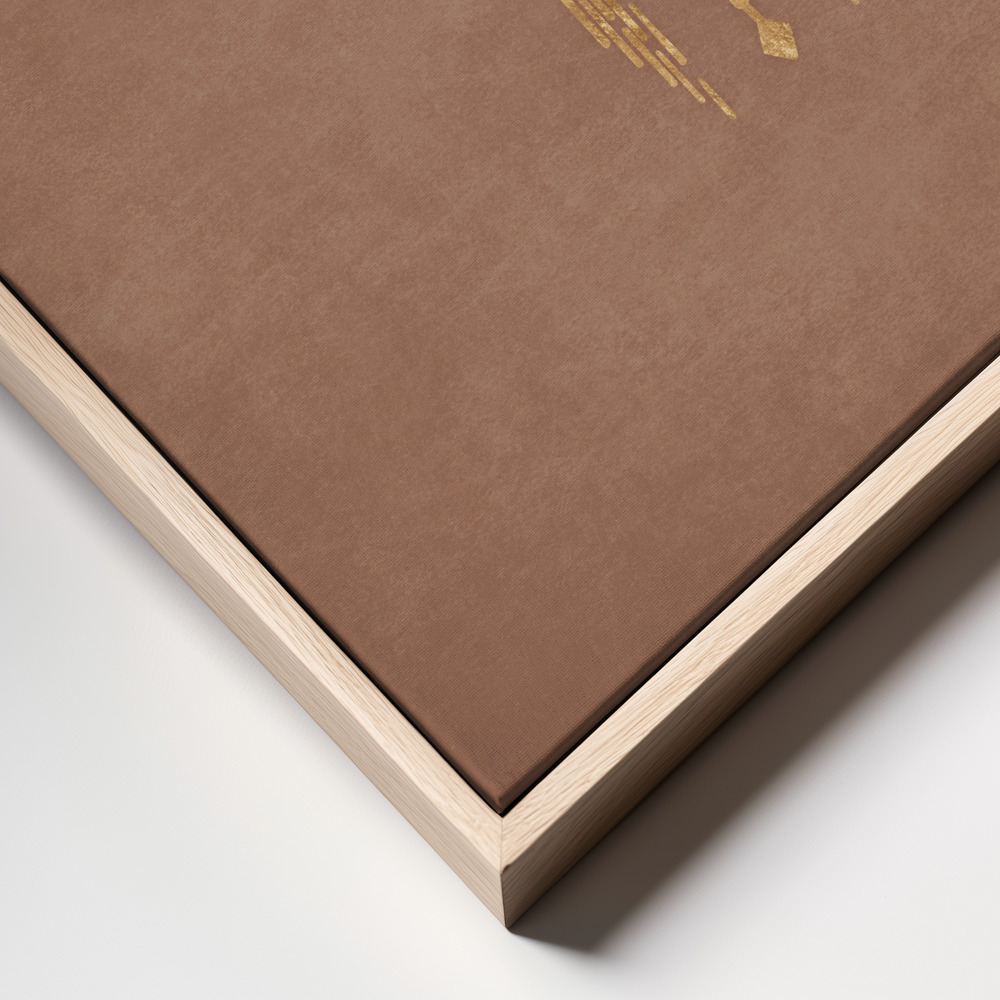 Canvas print - Golden Horn Spirit frame close up - natural frame