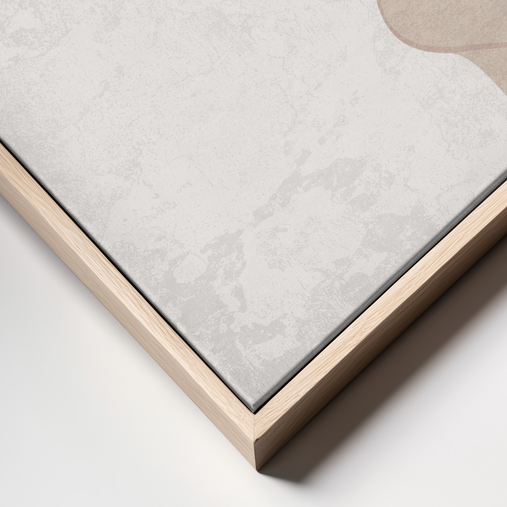 Canvas print - Lunar Dreams frame close up - natural frame