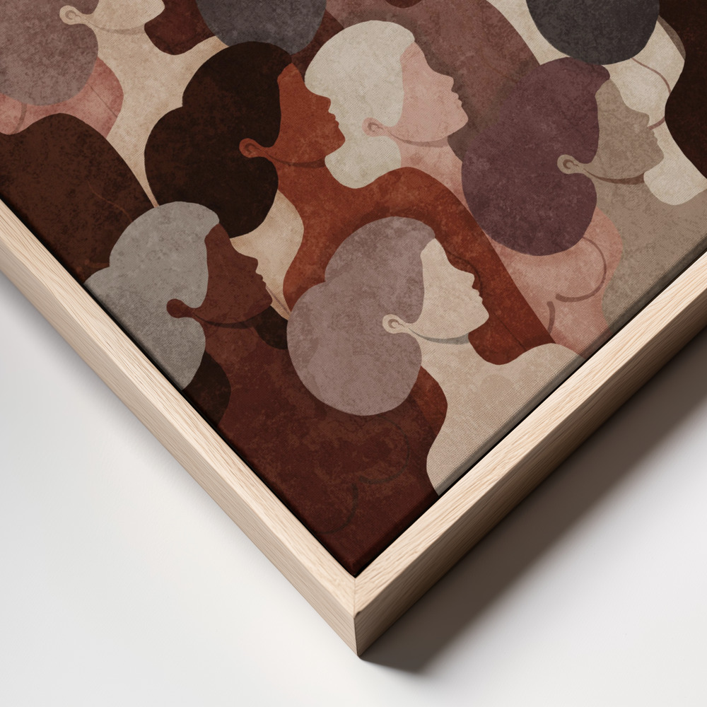 Stampe su tela - Unity in Diversity primo piano della cornice - cornice naturale