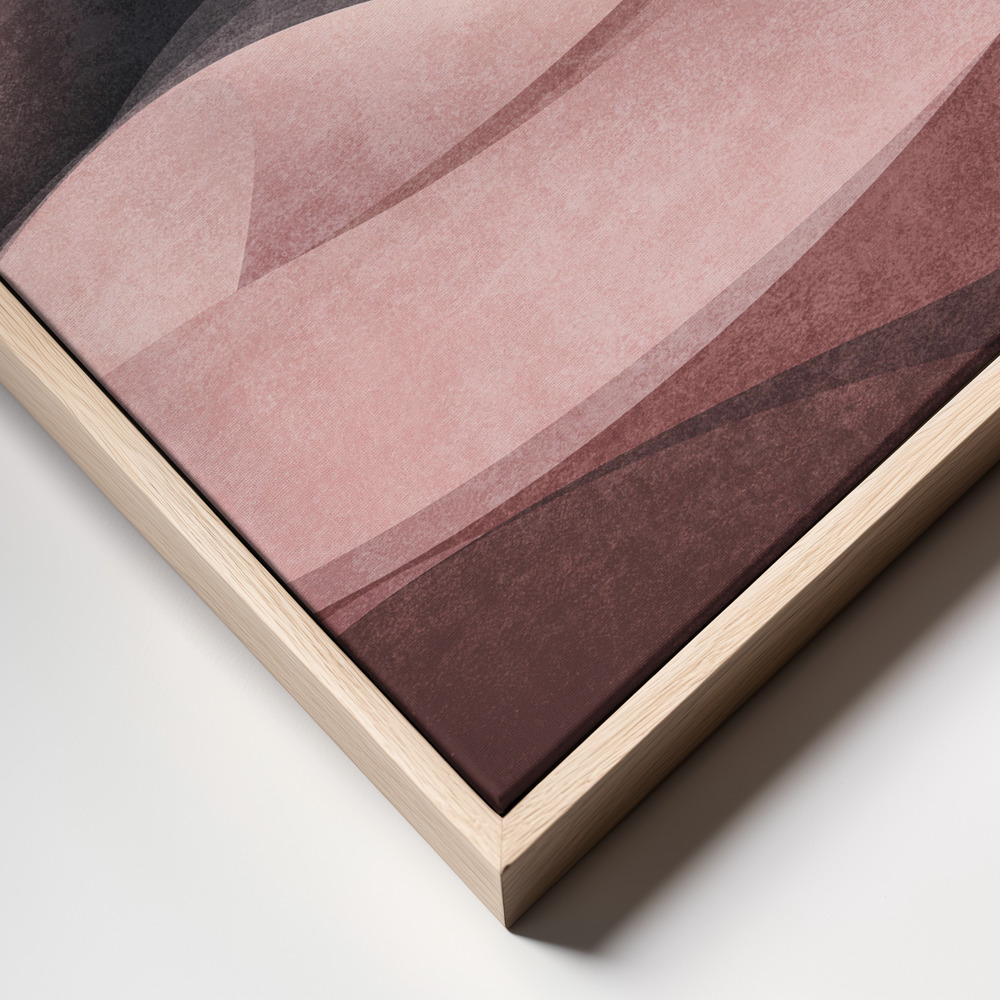 Canvas print - Serene Lunar Dunes frame close up - natural frame