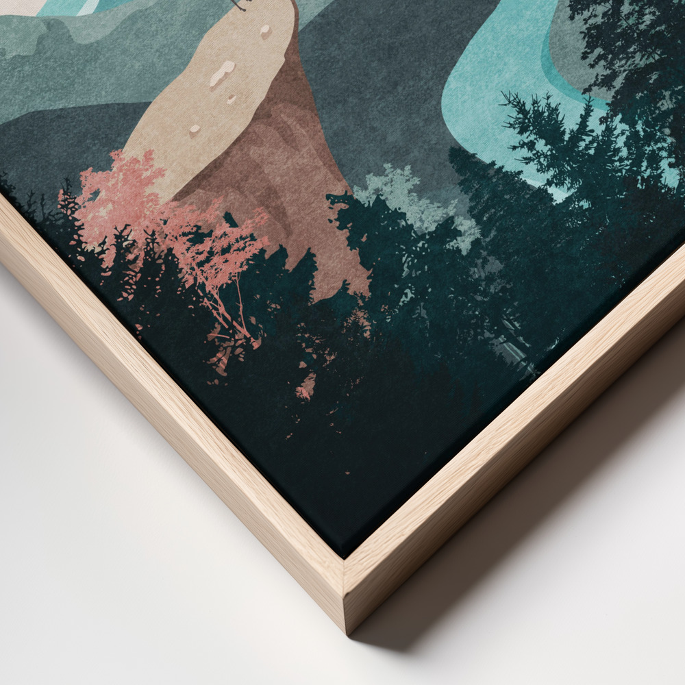 Canvas print - Acannis frame close up - natural frame