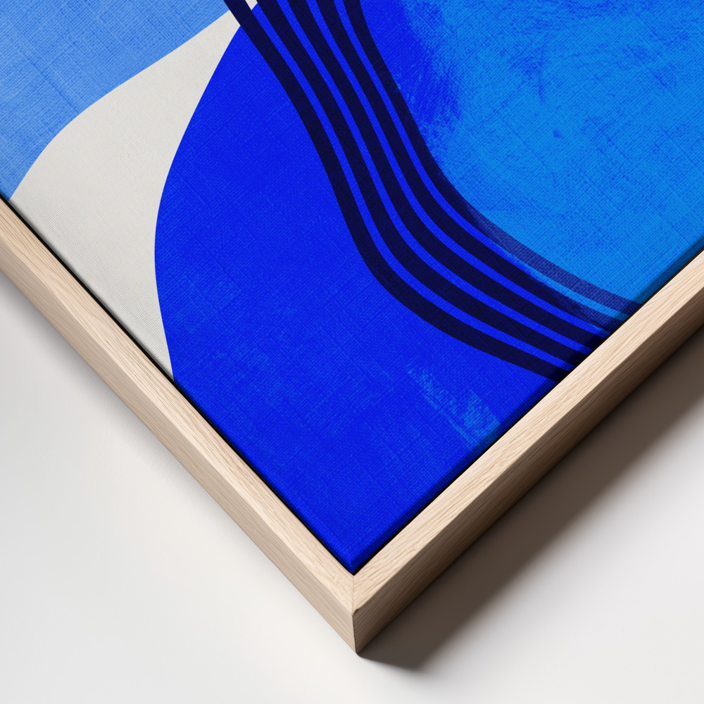 Canvas print - Abstract 22 2 frame close up - natural frame