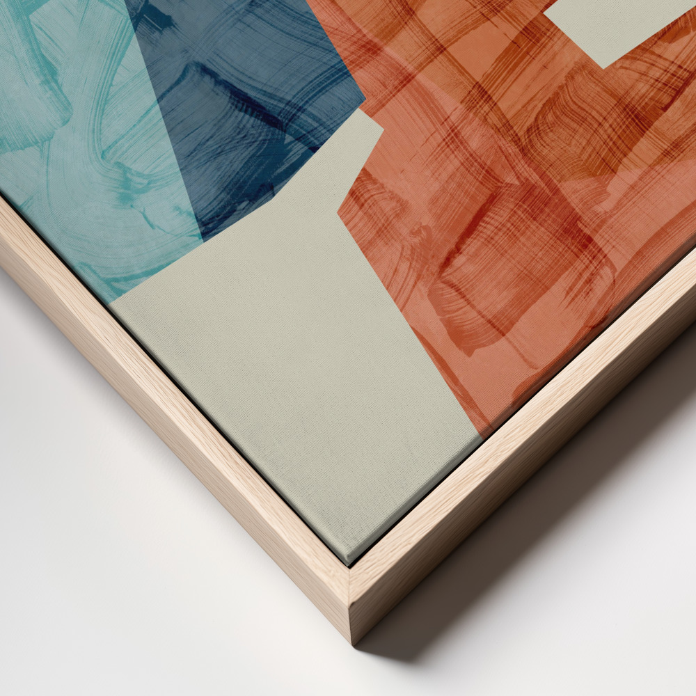 Canvas print - Ecken 5 frame close up - natural frame