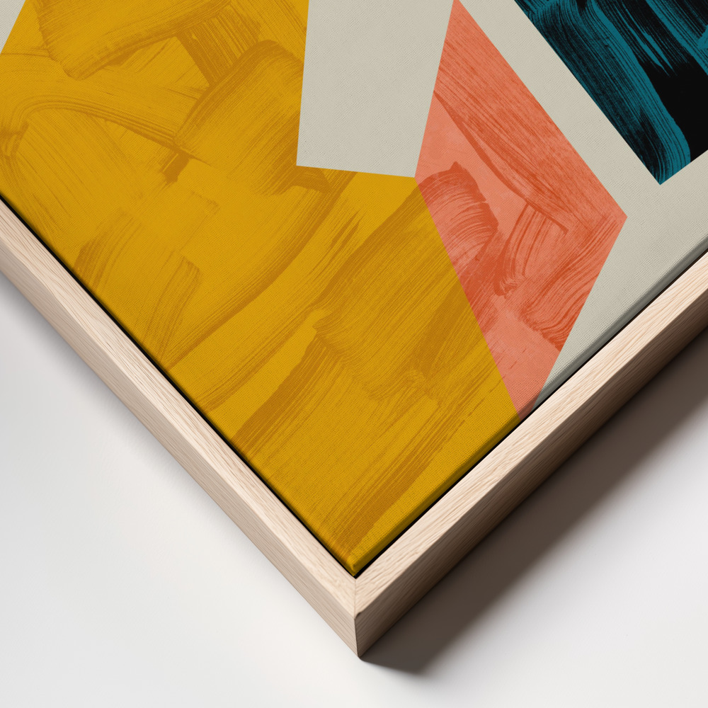 Canvas print - Ecken 3 frame close up - natural frame