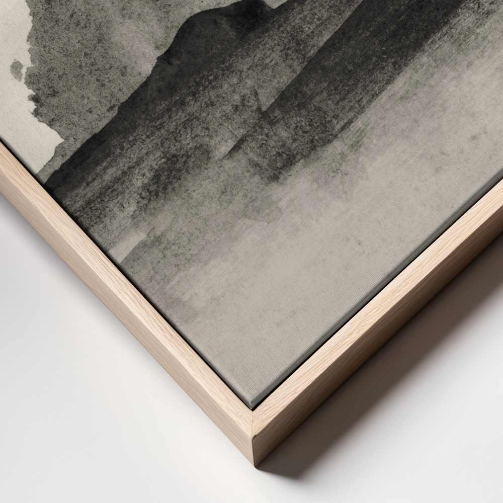 Canvas print - Land 1 frame close up - natural frame