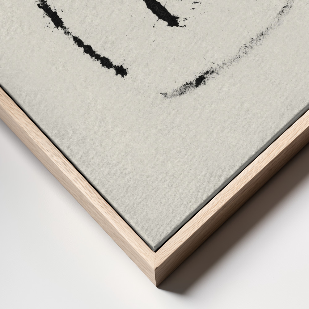 Canvas print - Rise  3 frame close up - natural frame