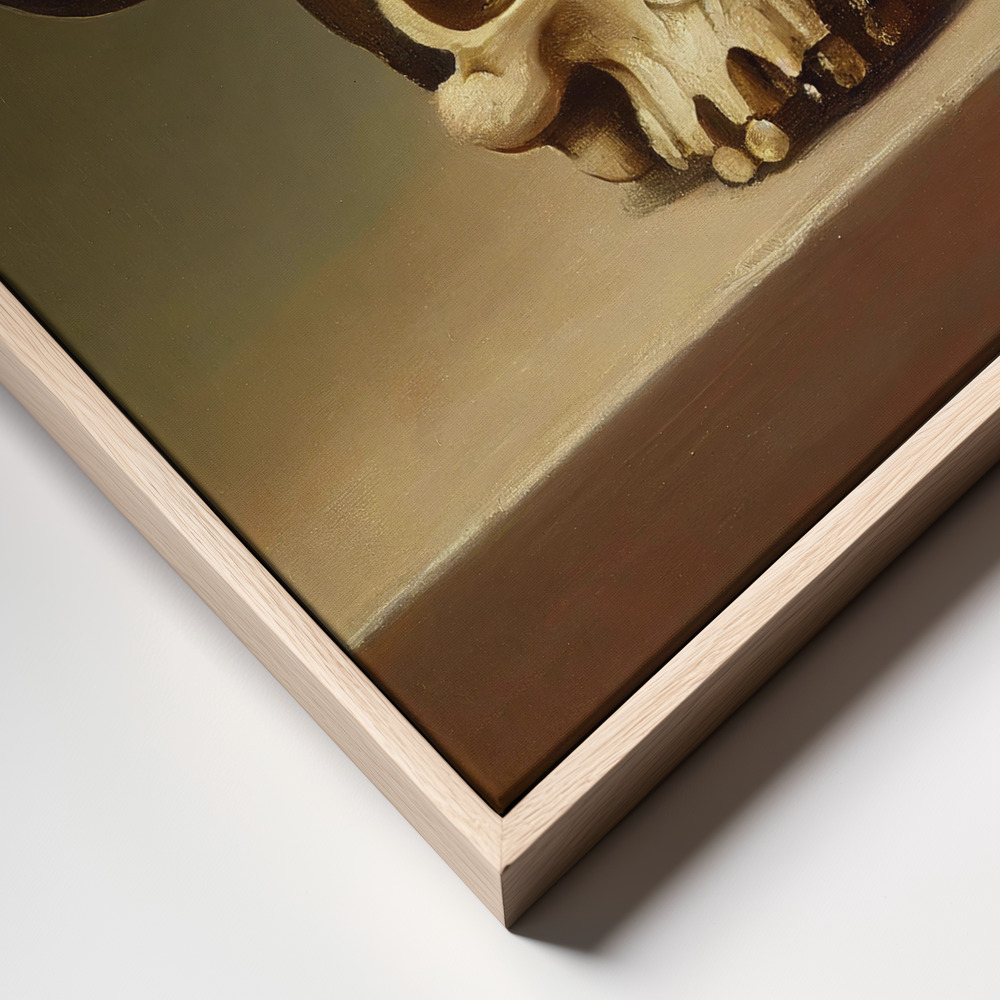 Canvas print - The Dream Is Over frame close up - natural frame