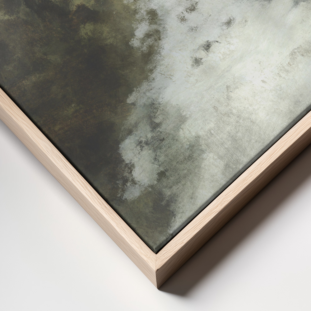 Lærred - River Gorge ramme nærbillede - naturlig ramme