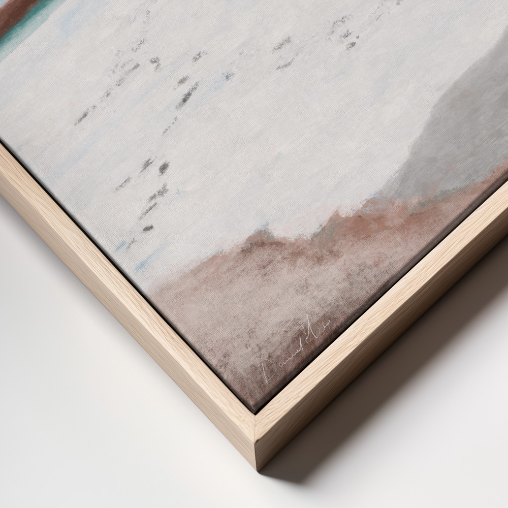 Canvas print - Litore frame close up - natural frame