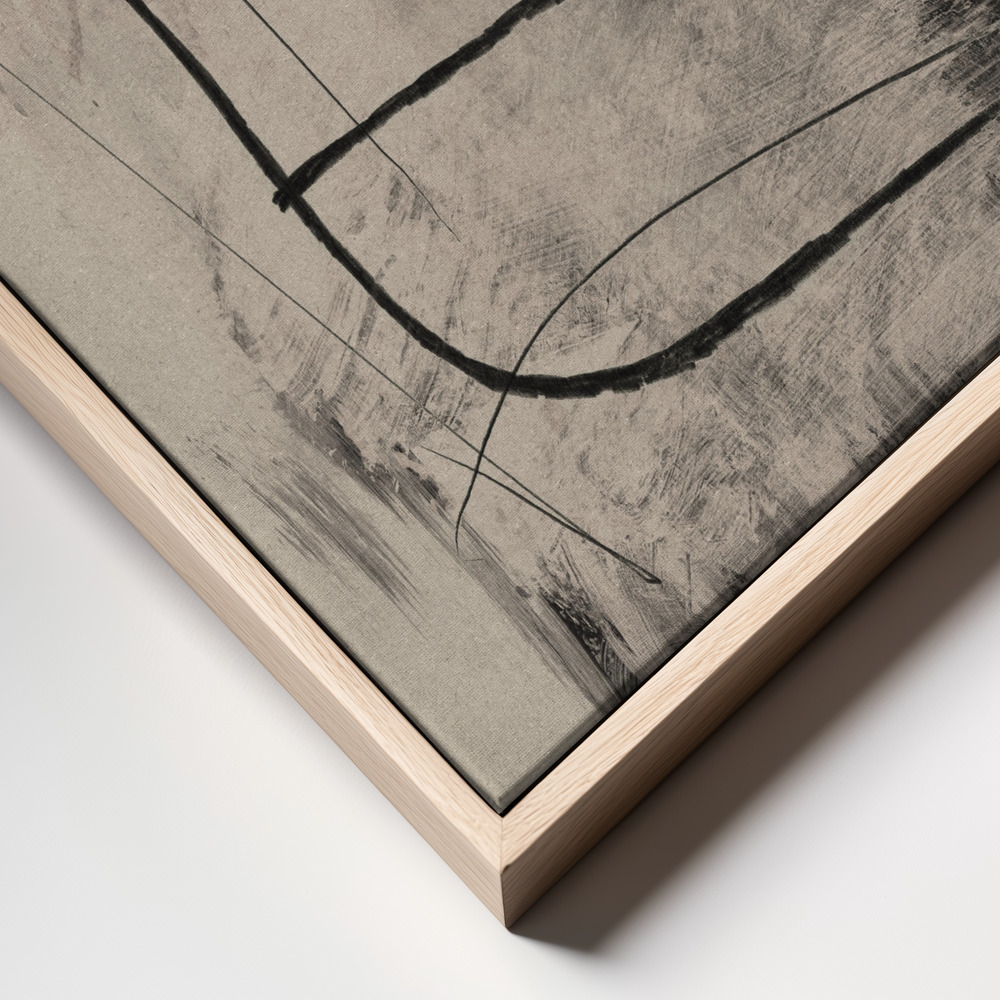 Canvas print - Retreat frame close up - natural frame