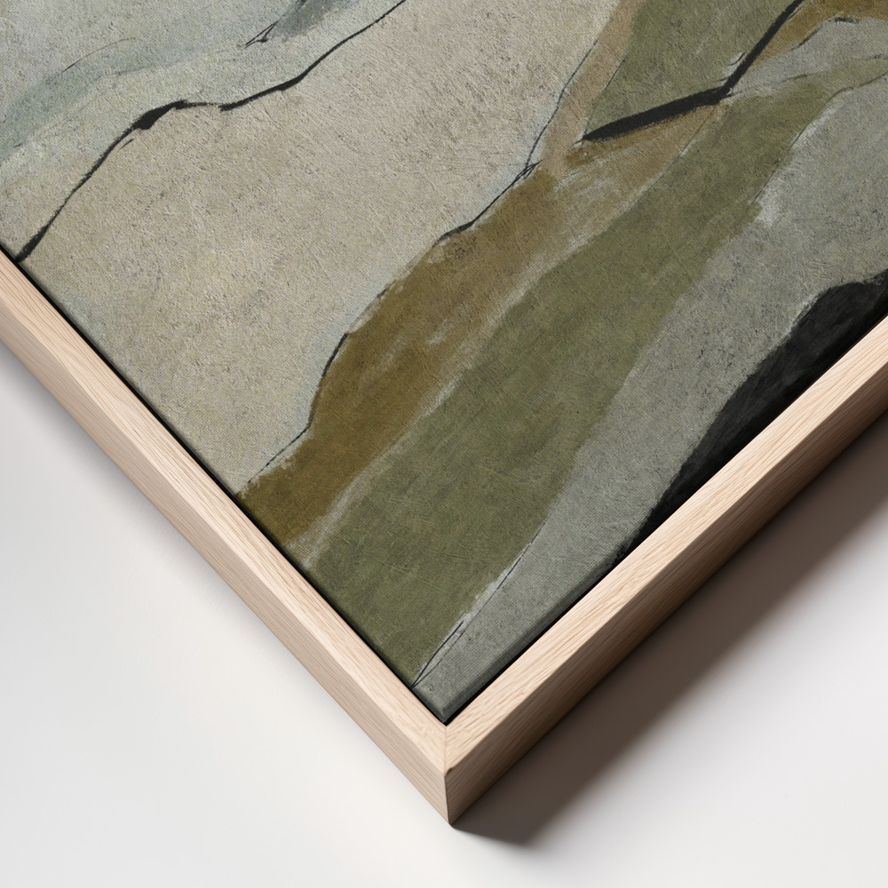 Canvas print - Unseen Landscape frame close up - natural frame