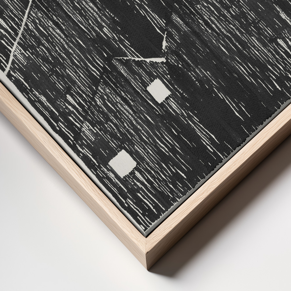 Canvas print - 18 Goodnight Moon frame close up - natural frame