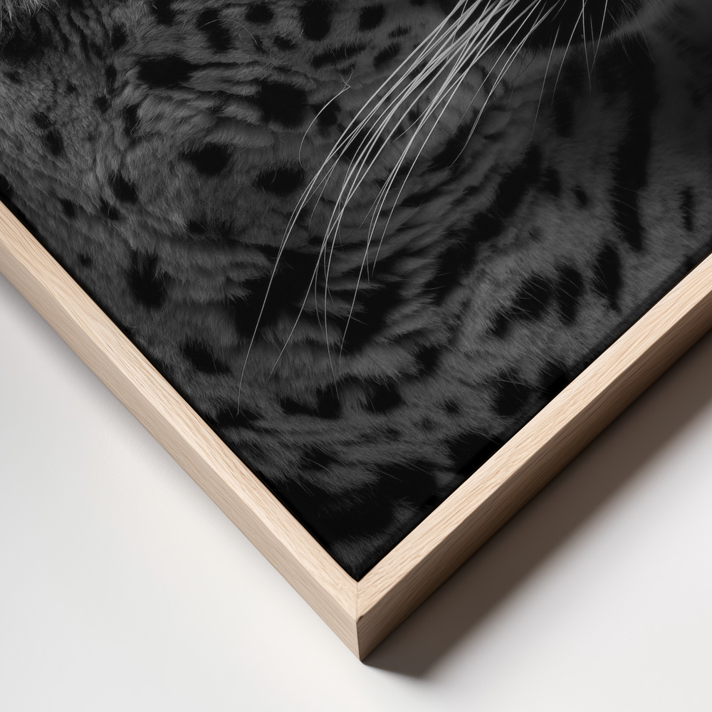 Canvas print - Lightning frame close up - natural frame