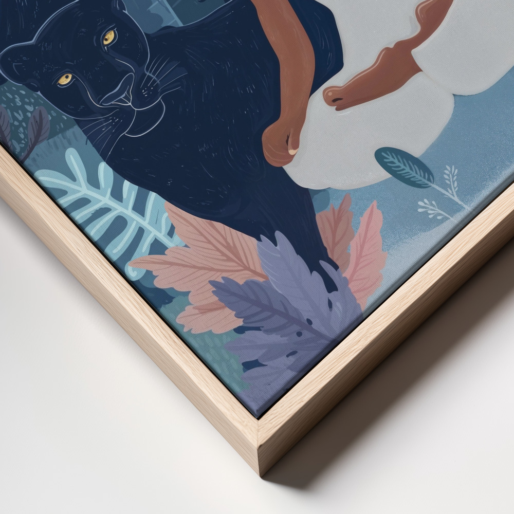 Canvas print - Tropical 3 frame close up - natural frame