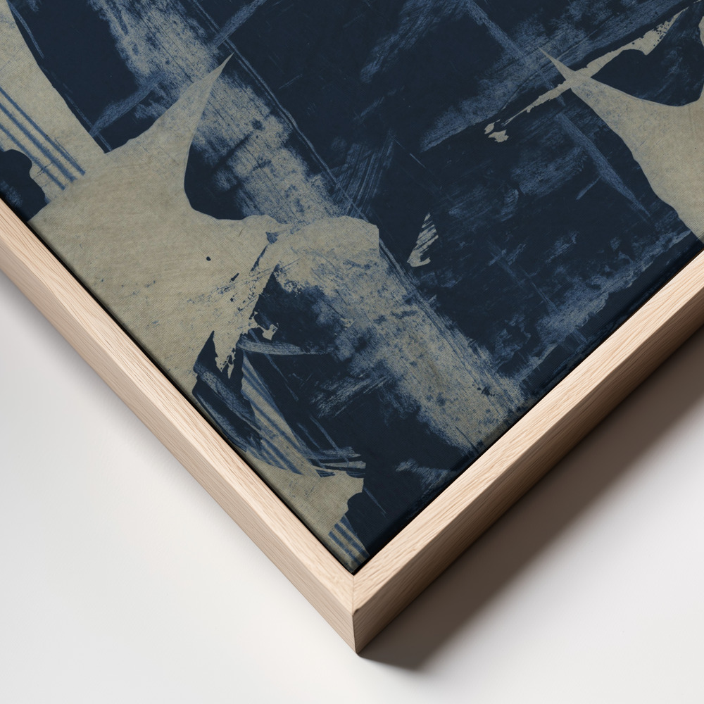 Canvas print - Les Formes frame close up - natural frame